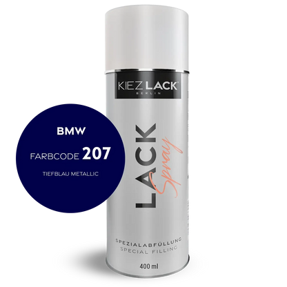 Kiezlack 1K Motorradlack Spraydose BMW 207 TIEFBLAU METALLIC