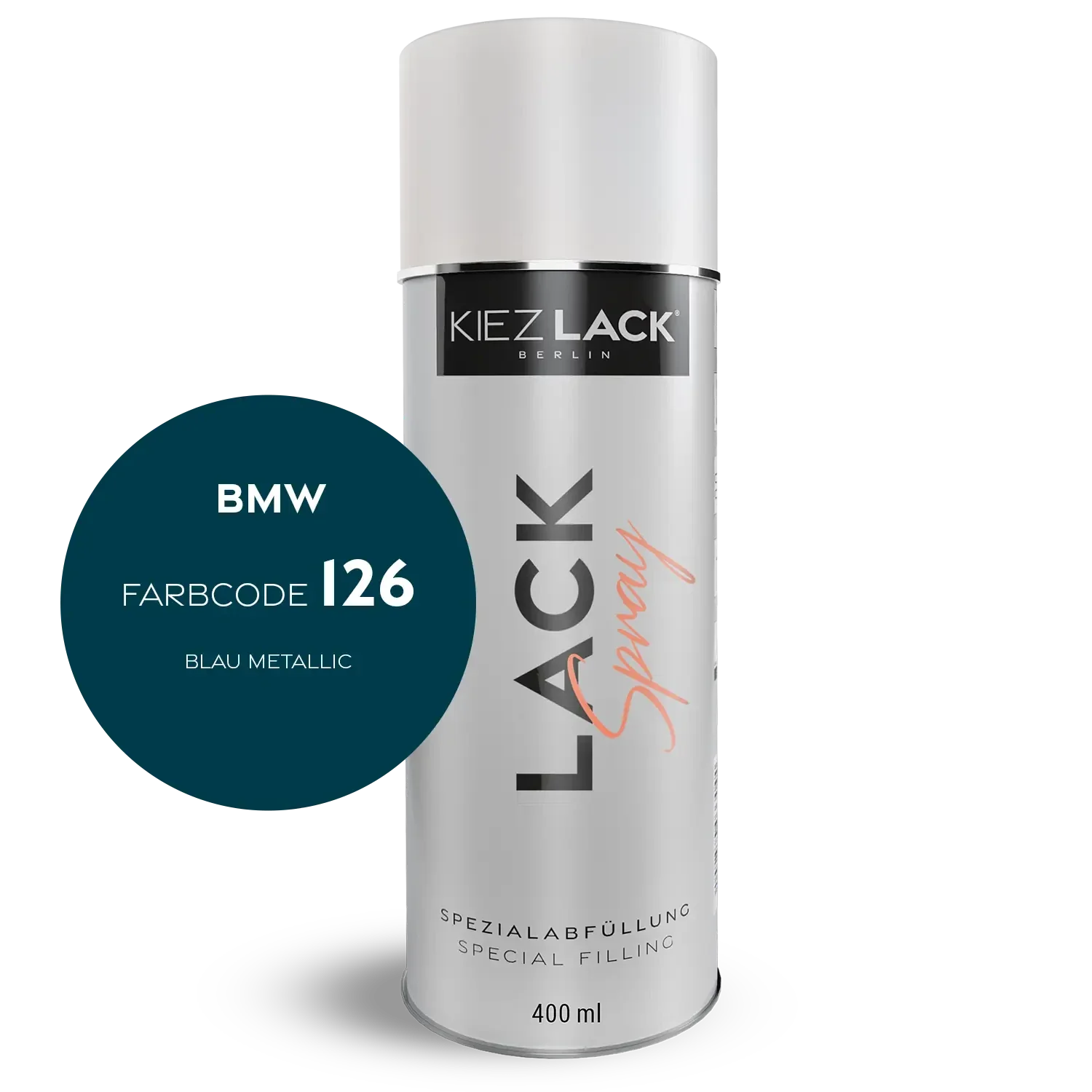 Kiezlack 1K Motorradlack Spraydose BMW 126 BLAU METALLIC