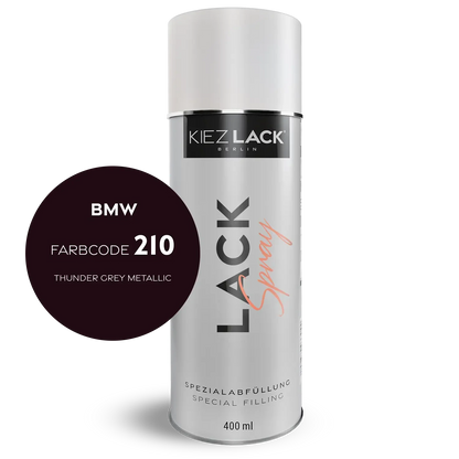 Kiezlack 1K Motorradlack Spraydose BMW 210 THUNDER GREY METALLIC