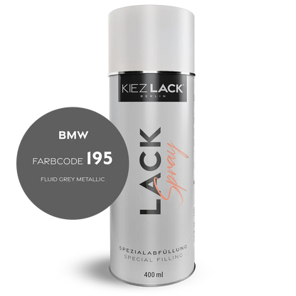 Kiezlack 1K Motorradlack Spraydose BMW 195 FLUID GREY METALLIC