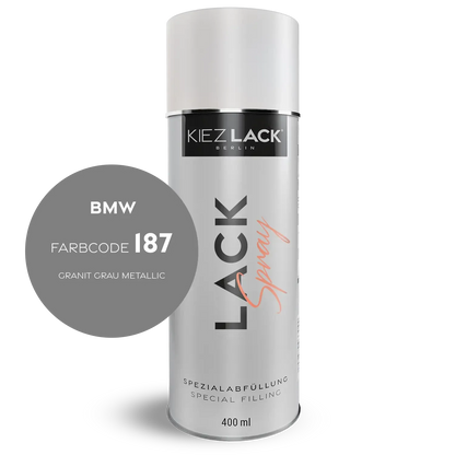 Kiezlack 1K Motorradlack Spraydose BMW 187 GRANIT GRAU METALLIC