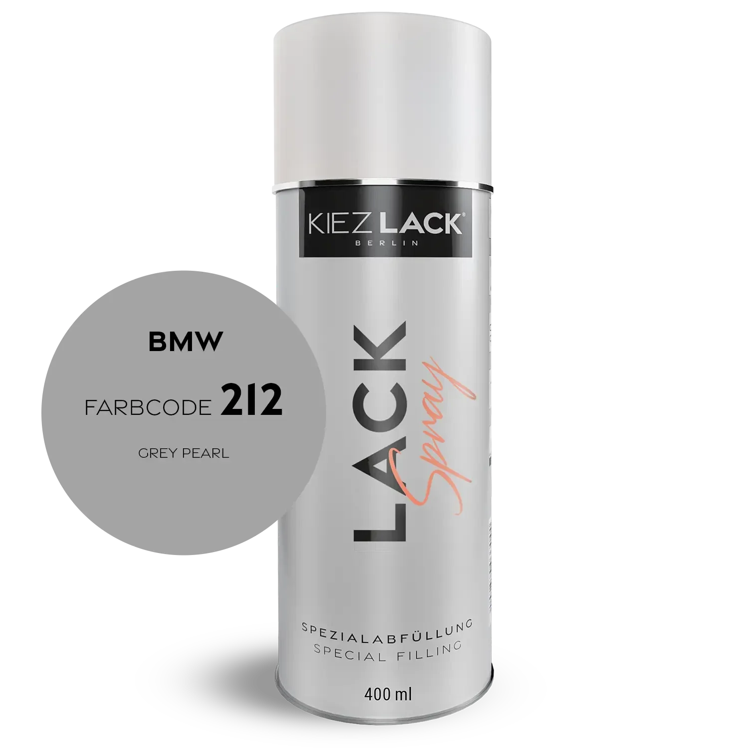 Kiezlack 1K Motorradlack Spraydose BMW 212 GREY PEARL
