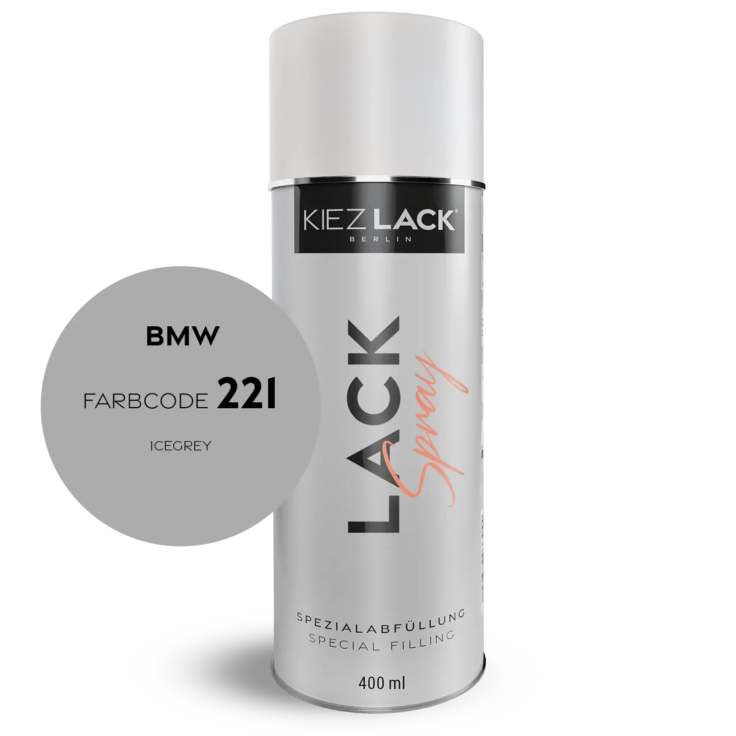 Kiezlack 1K Motorradlack Spraydose BMW 221 ICEGREY