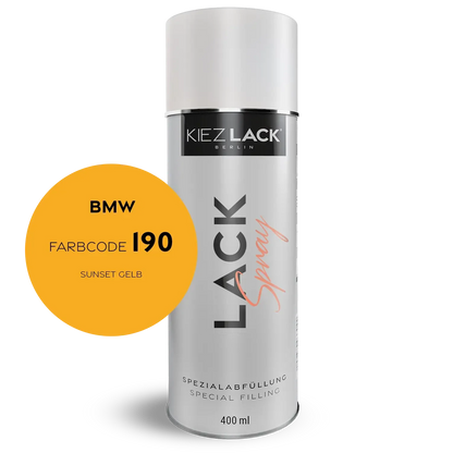 Kiezlack 1K Motorradlack Spraydose BMW 190 SUNSET GELB