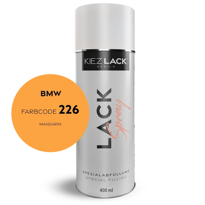 Kiezlack 1K Motorradlack Spraydose BMW 226 MANDARIN
