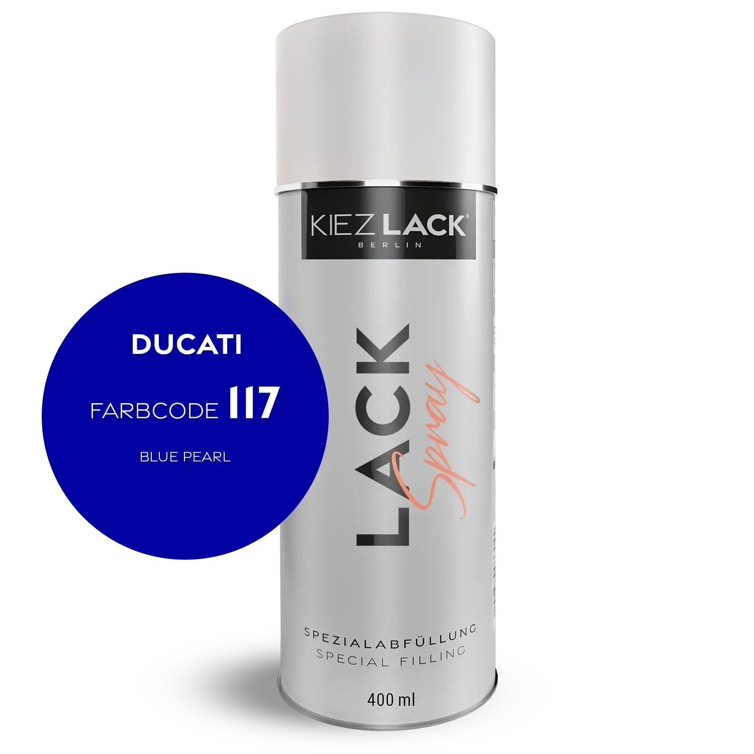 Kiezlack 1K Motorradlack Spraydose Ducati 117 BLUE PEARL