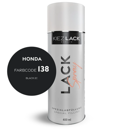 Kiezlack 1K Motorradlack Spraydose Honda 138 BLACK-2C