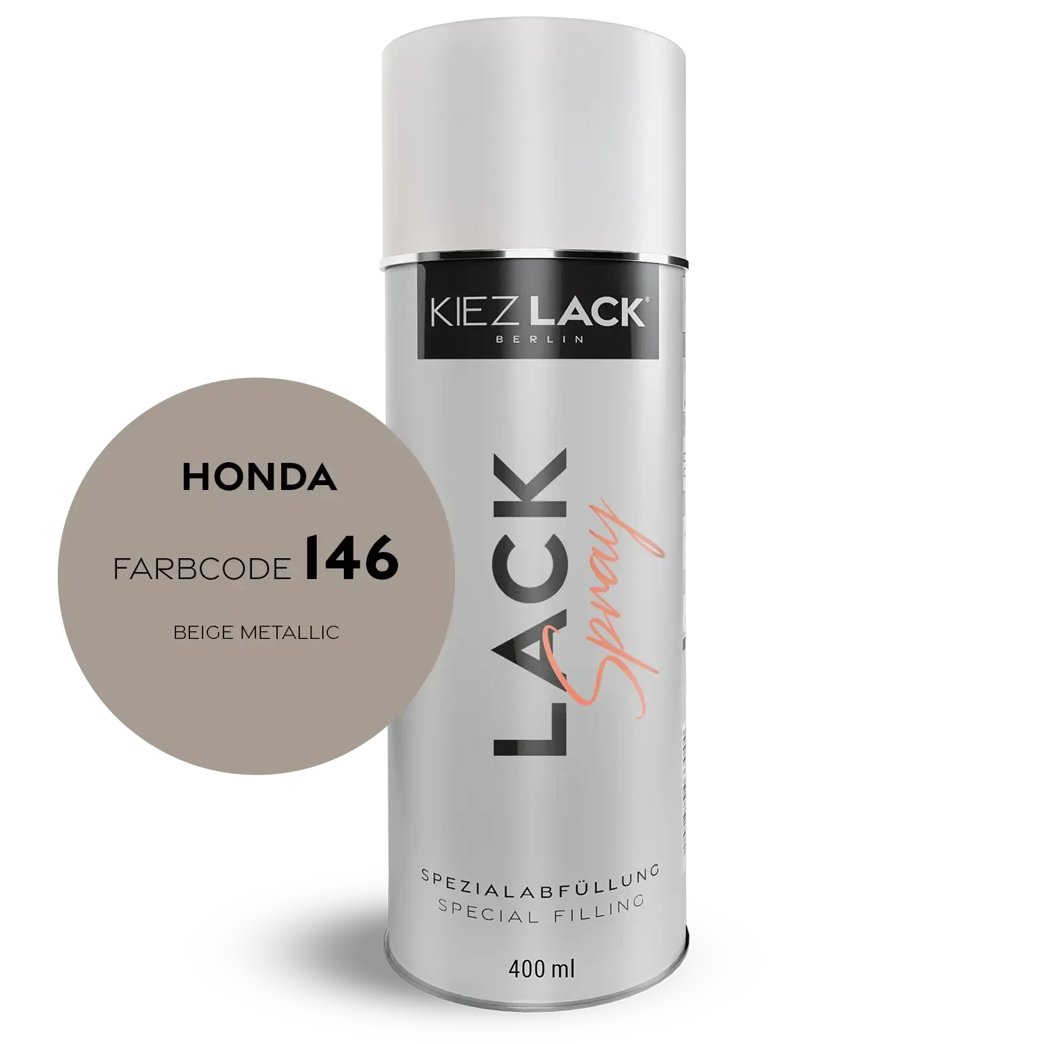 Kiezlack 1K Motorradlack Spraydose Honda 146 BEIGE METALLIC