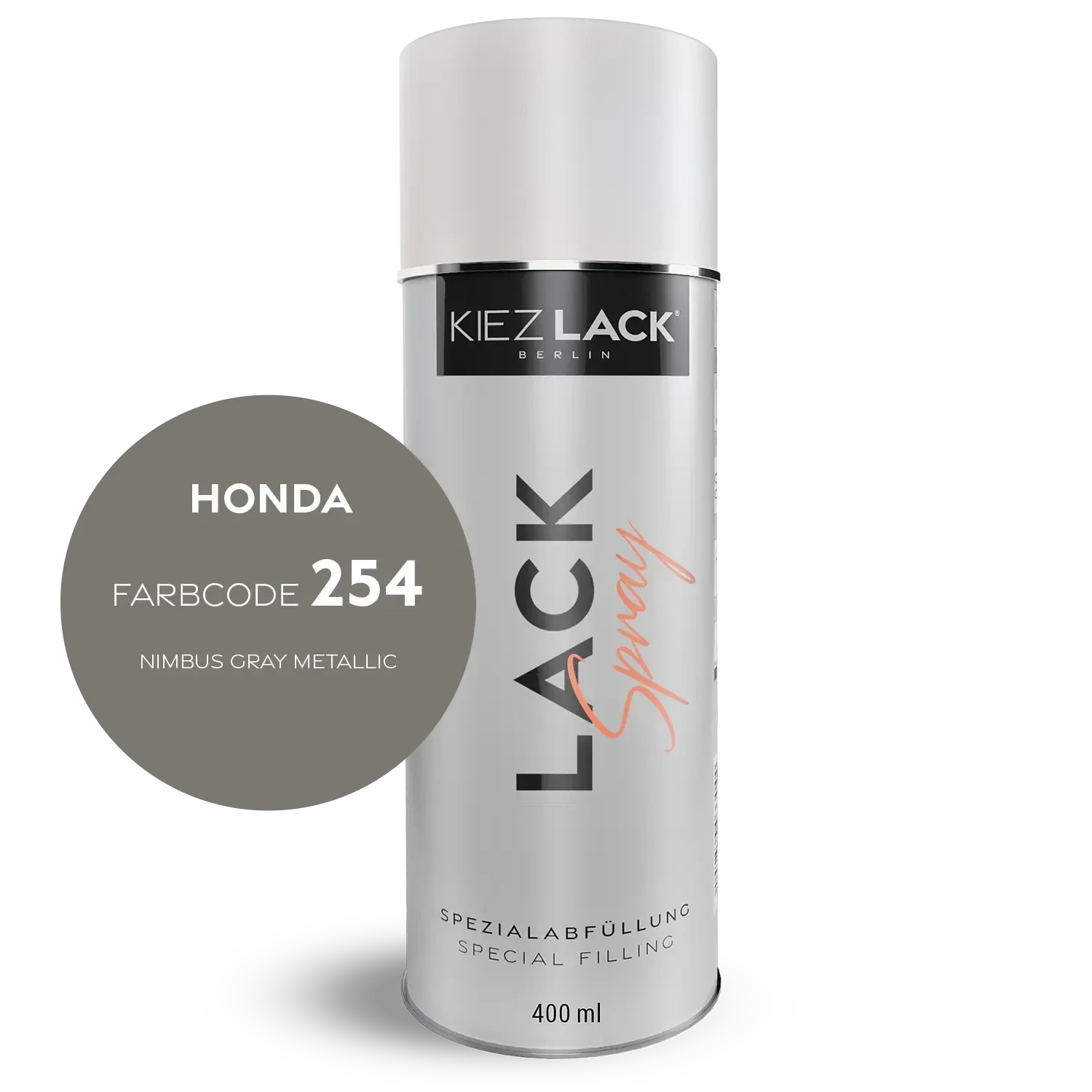 Kiezlack 1K Motorradlack Spraydose Honda 254 NIMBUS GRAY METALLIC