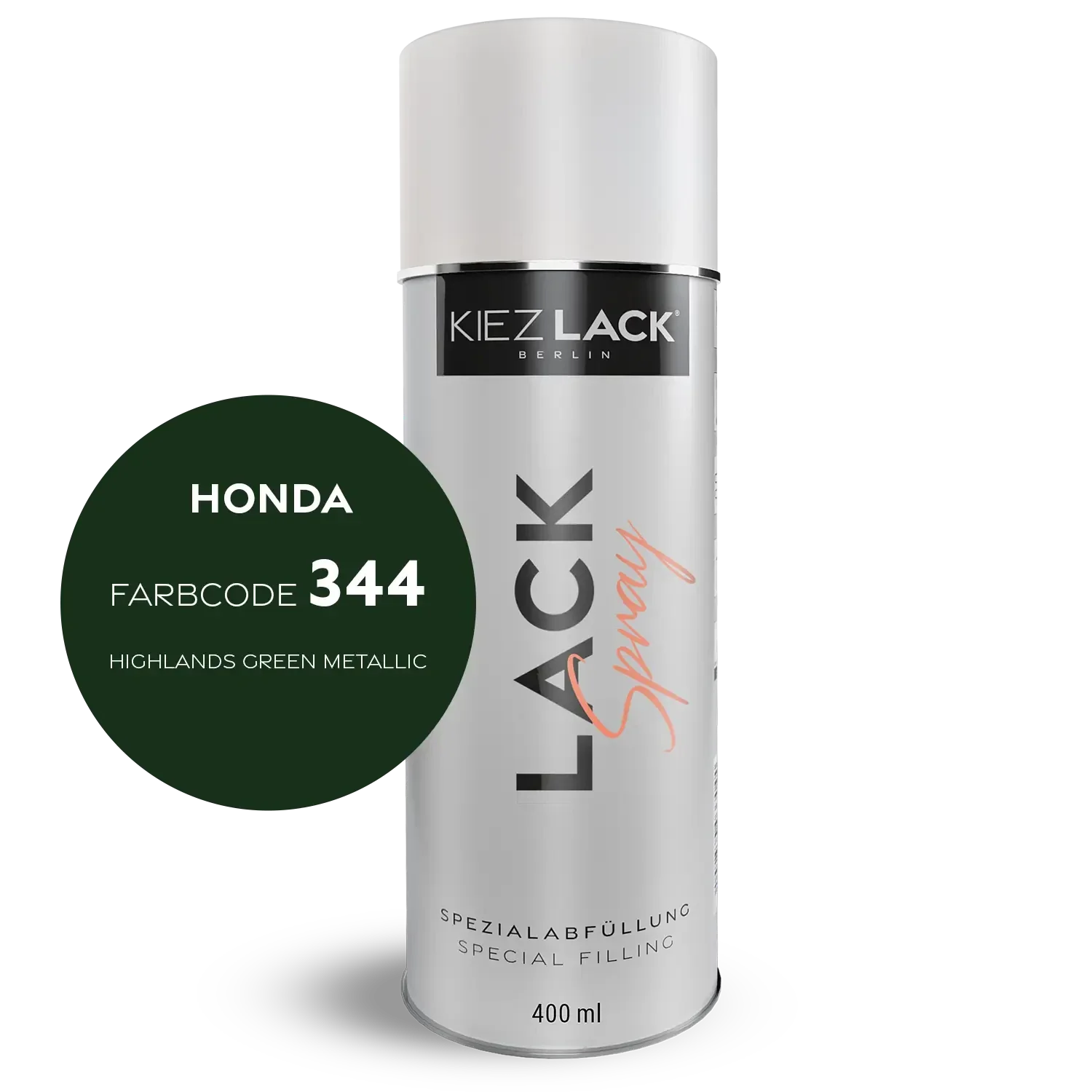 Kiezlack 1K Motorradlack Spraydose Honda 344 HIGHLANDS GREEN METALLIC