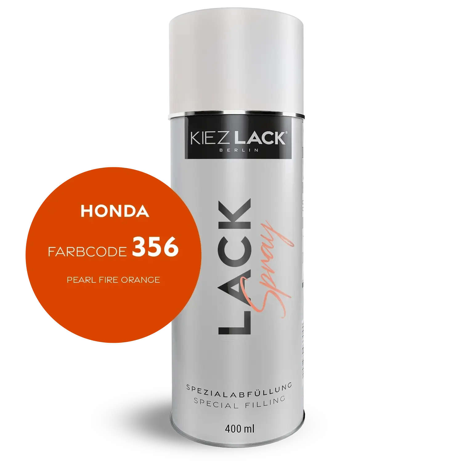 Kiezlack 1K Motorradlack Spraydose Honda 356 PEARL FIRE ORANGE