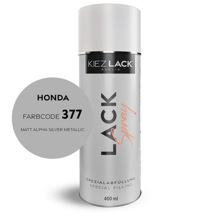 Kiezlack 1K Motorradlack Spraydose Honda 377 MATT ALPHA SILVER METALLIC