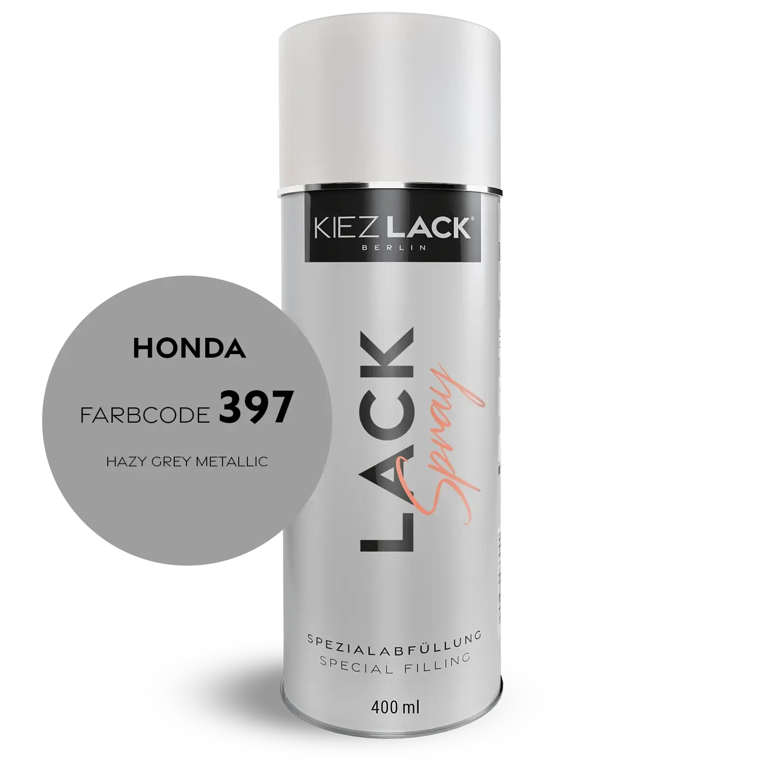 Kiezlack 1K Motorradlack Spraydose Honda 397 HAZY GREY METALLIC