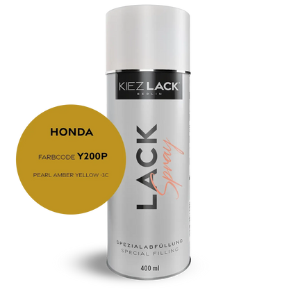 Kiezlack 1K Motorradlack Spraydose Honda Y200P PEARL AMBER YELLOW -3C