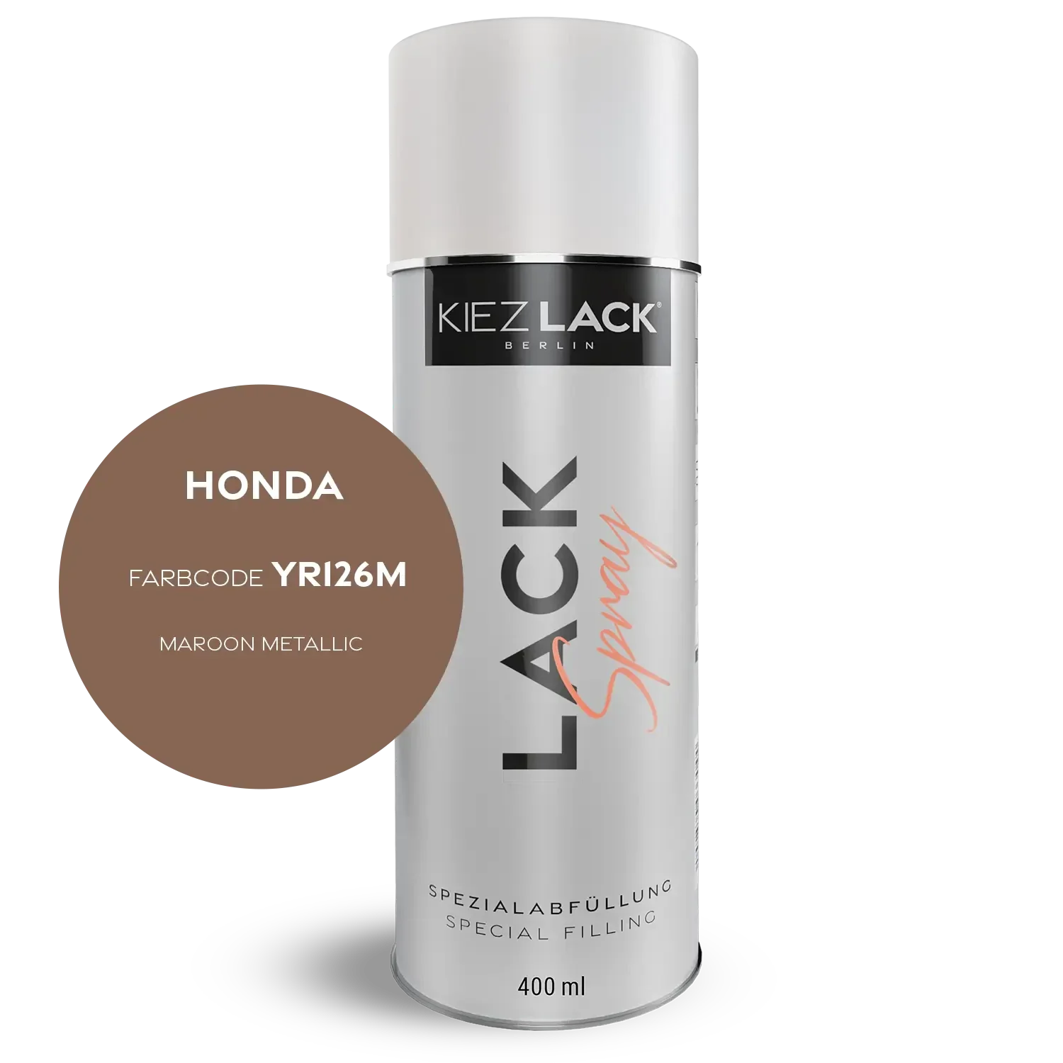 Kiezlack 1K Motorradlack Spraydose Honda YR126M MAROON METALLIC