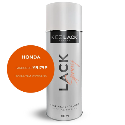 Kiezlack 1K Motorradlack Spraydose Honda YR179P PEARL LIVELY ORANGE -3C