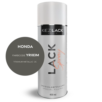 Kiezlack 1K Motorradlack Spraydose Honda YR183M TITANIUM METALLIC -2C