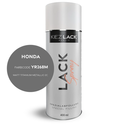 Kiezlack 1K Motorradlack Spraydose Honda YR268M MATT TITANIUM METALLIC-2C