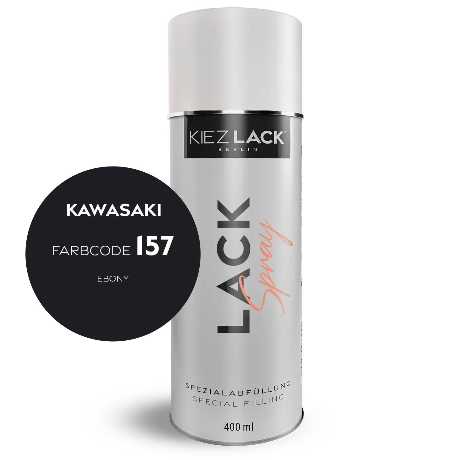 Kiezlack 1K Motorradlack Spraydose Kawasaki 157 EBONY