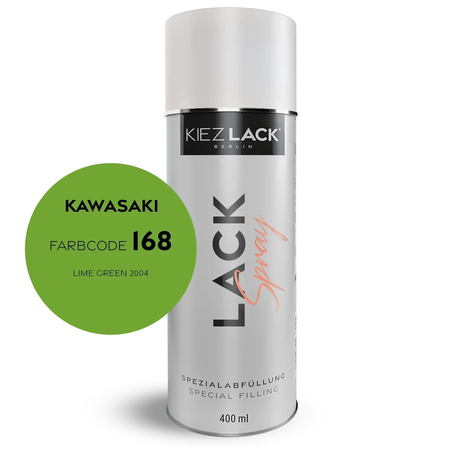 Kiezlack 1K Motorradlack Spraydose Kawasaki 168 LIME GREEN 2004