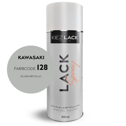 Kiezlack 1K Motorradlack Spraydose Kawasaki 128 SILVER METALLIC