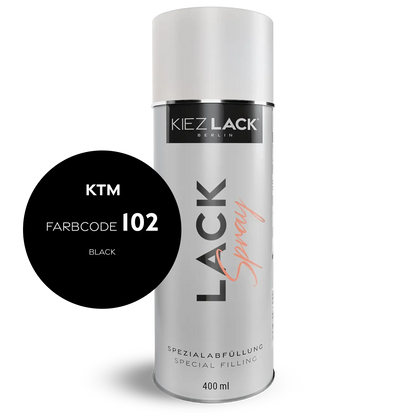 Kiezlack 1K Motorradlack Spraydose KTM 102 BLACK