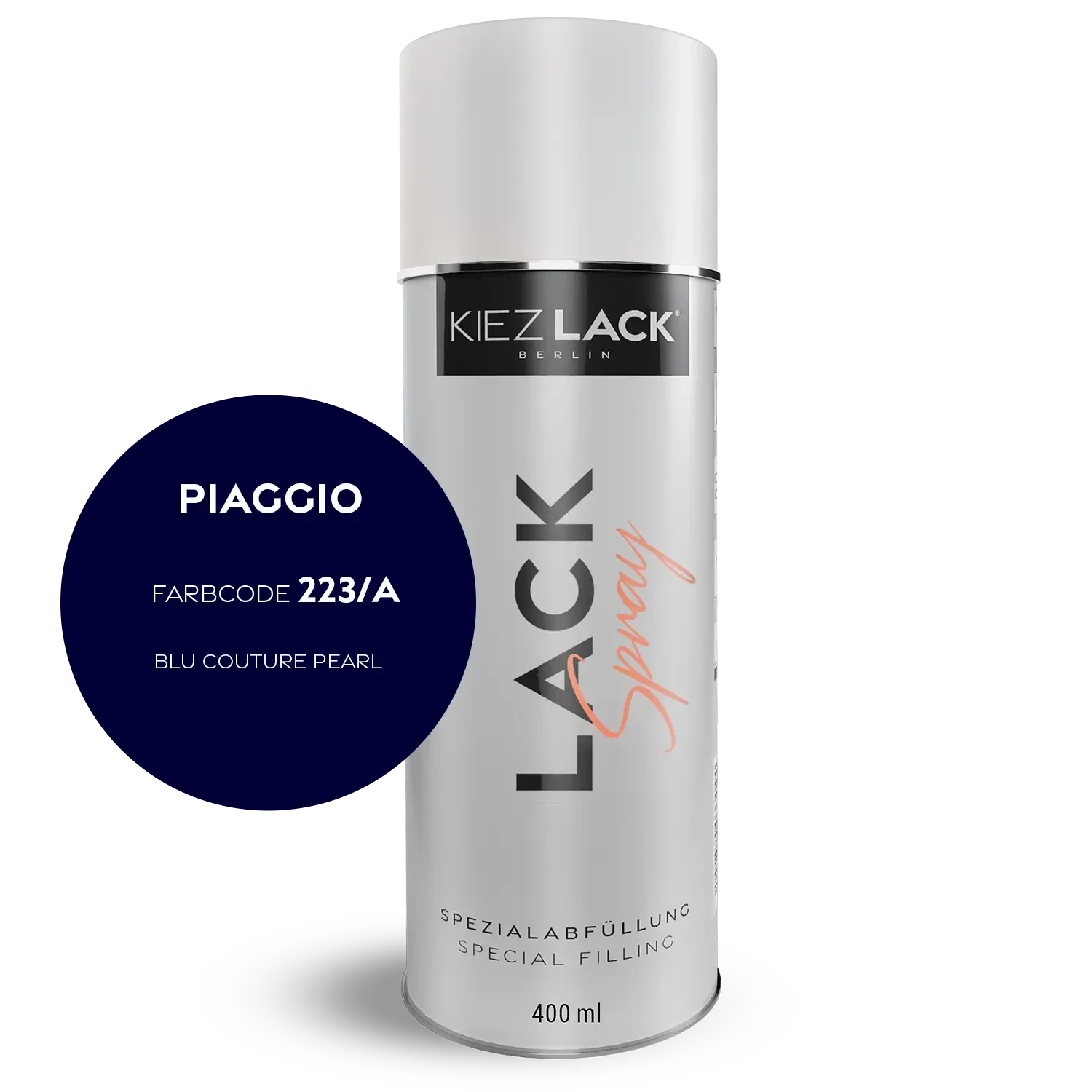 Kiezlack 1K Motorradlack Spraydose Piaggio 223/A BLU COUTURE PEARL