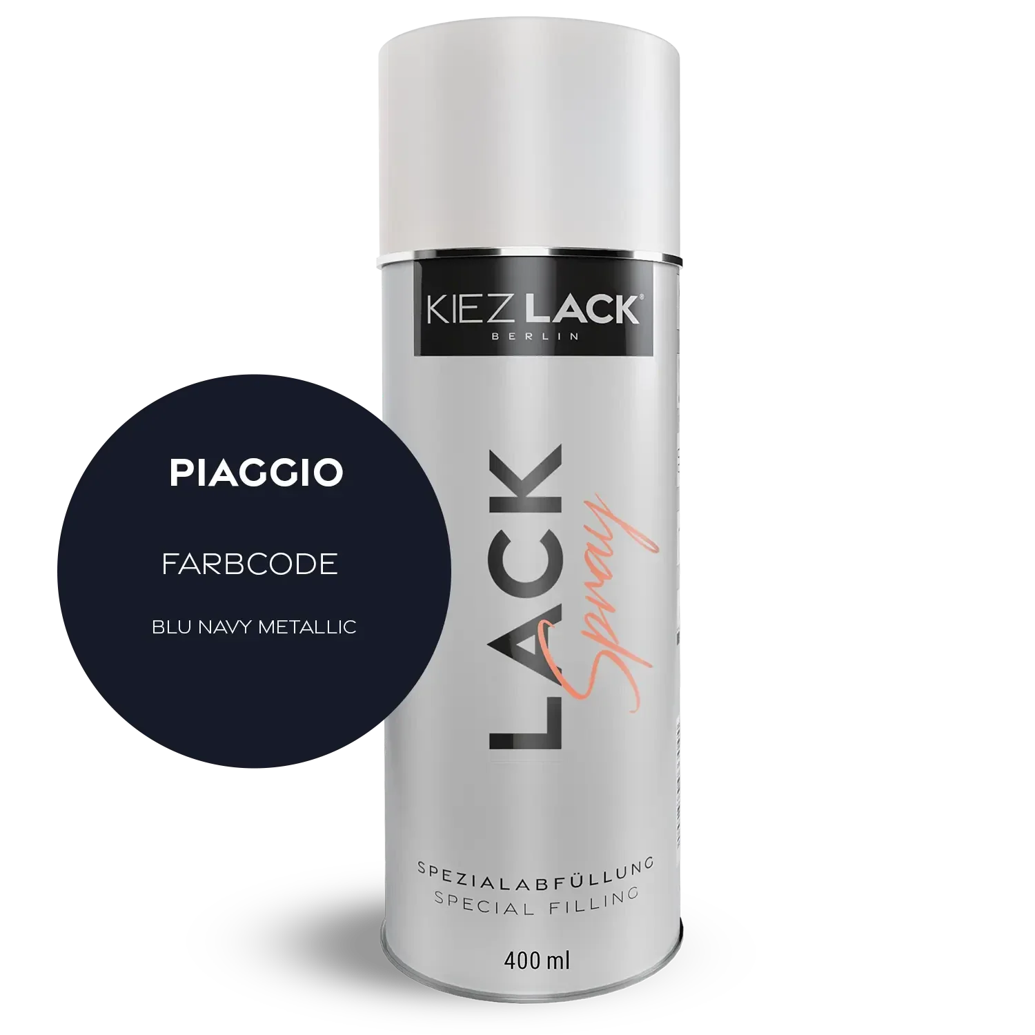 Kiezlack 1K Motorradlack Spraydose Piaggio 403 BLU NAVY METALLIC