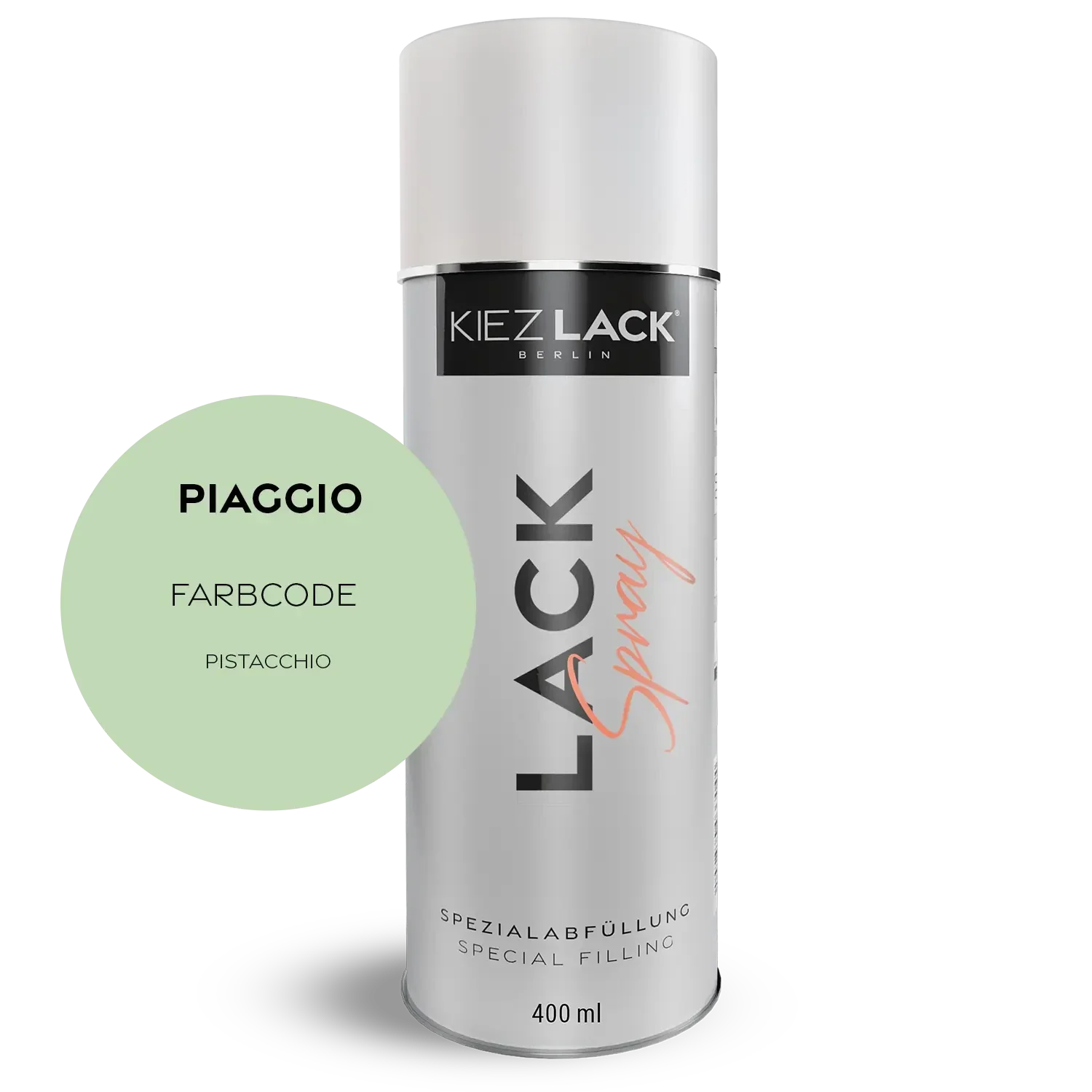 Kiezlack 1K Motorradlack Spraydose Piaggio 396 PISTACCHIO