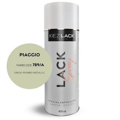 Kiezlack 1K Motorradlack Spraydose Piaggio 789/A GRIGIO PIOMBO METALLIC