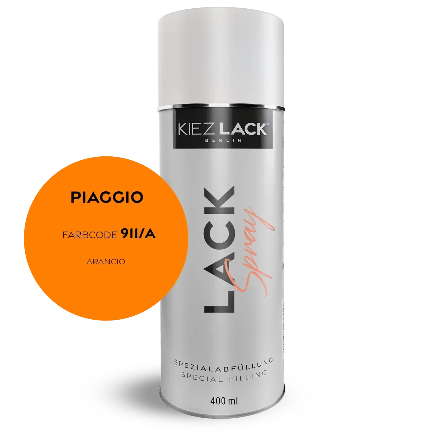 Kiezlack 1K Motorradlack Spraydose Piaggio 911/A ARANCIO