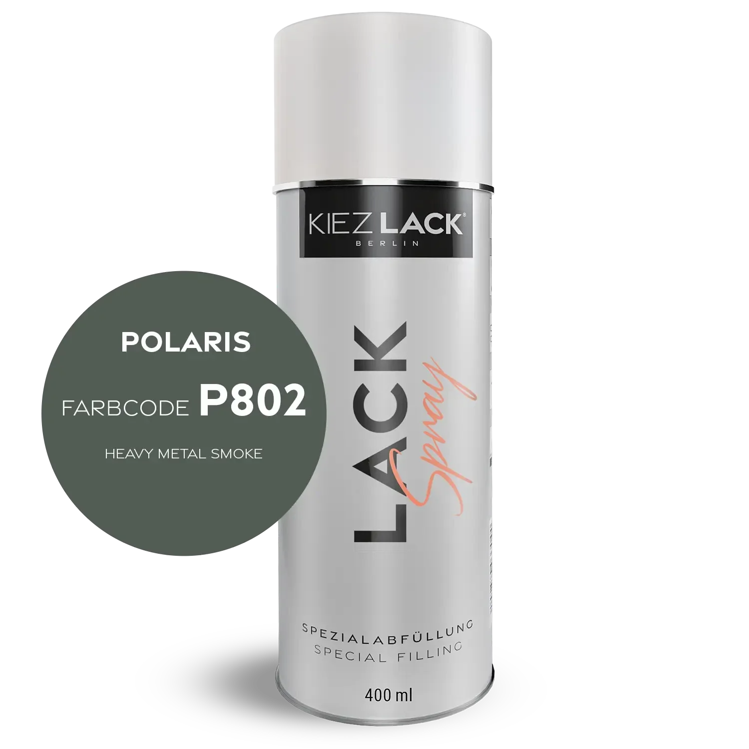 Kiezlack 1K Motorradlack Spraydose Polaris P802 HEAVY METAL SMOKE