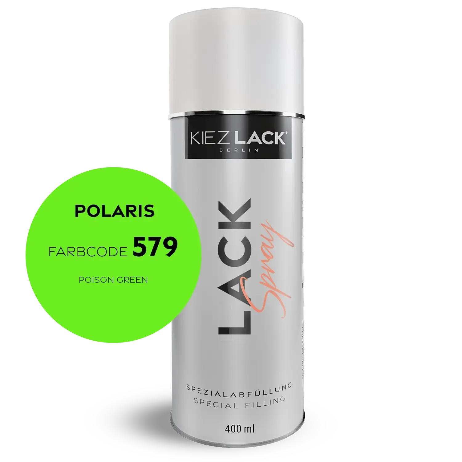 Kiezlack 1K Motorradlack Spraydose Polaris 579 POISON GREEN
