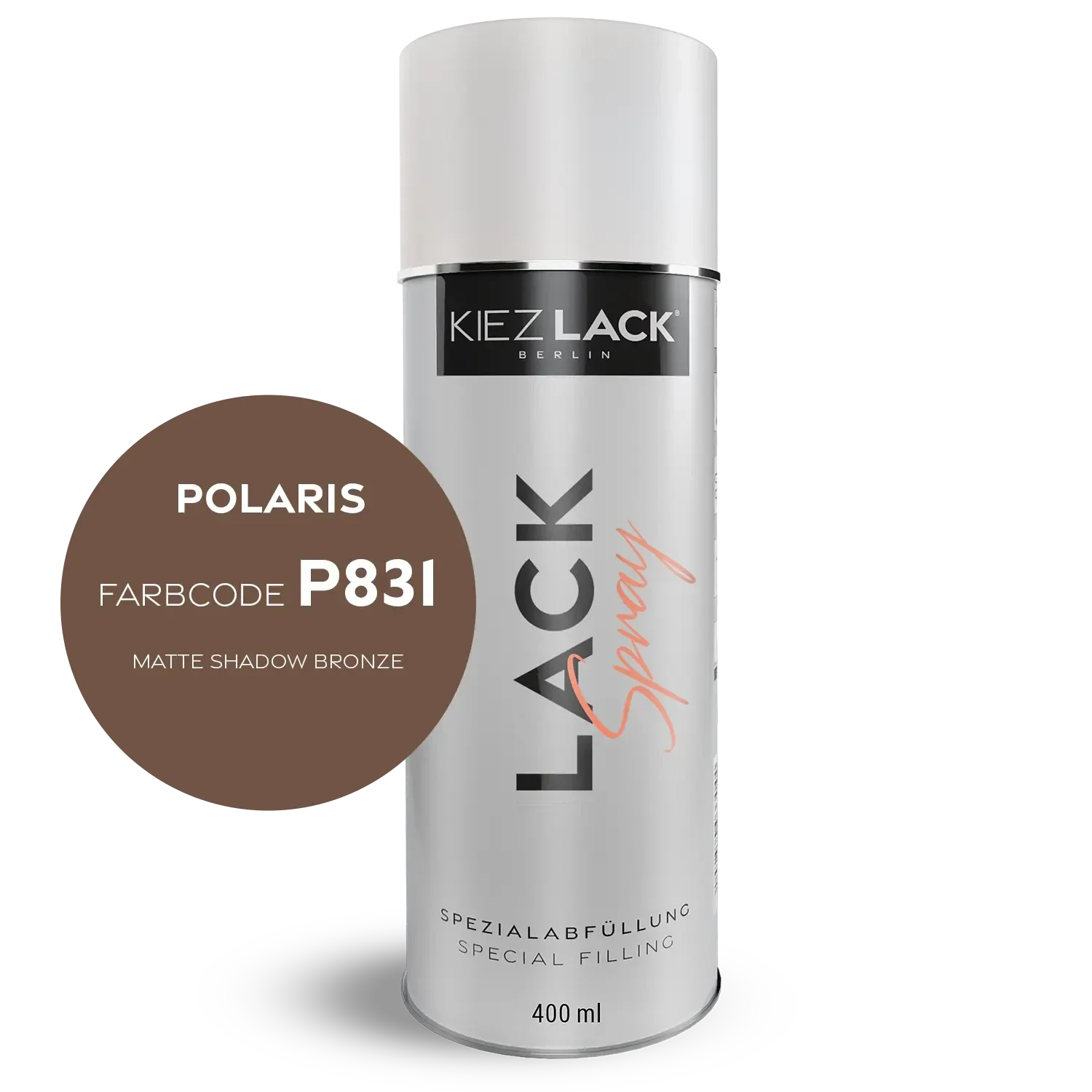 Kiezlack 1K Motorradlack Spraydose Polaris P831 MATTE SHADOW BRONZE