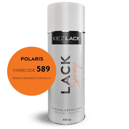 Kiezlack 1K Motorradlack Spraydose Polaris 589 ORANGE MADNESS II METALLIC