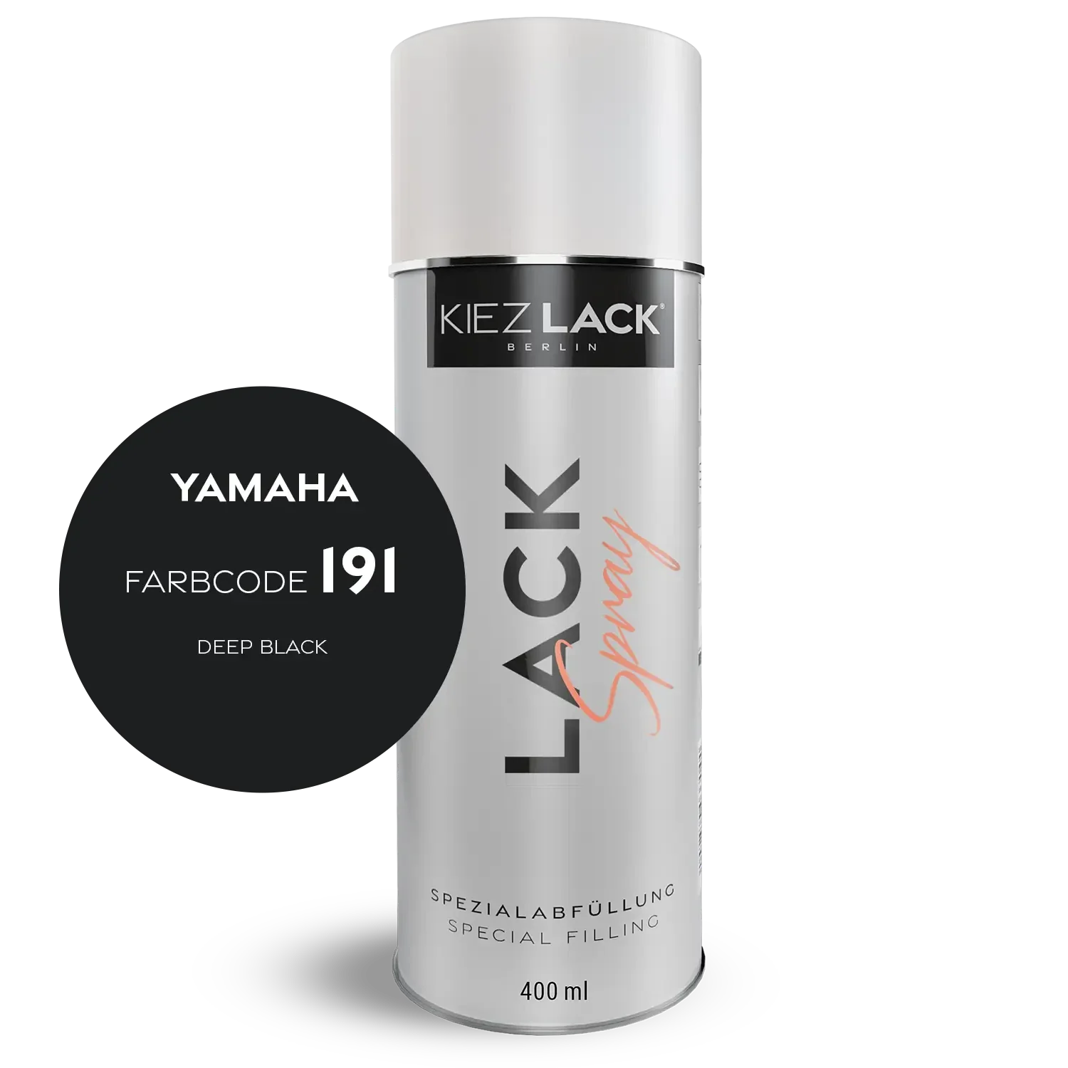 Kiezlack 1K Motorradlack Spraydose Yamaha 191 DEEP BLACK