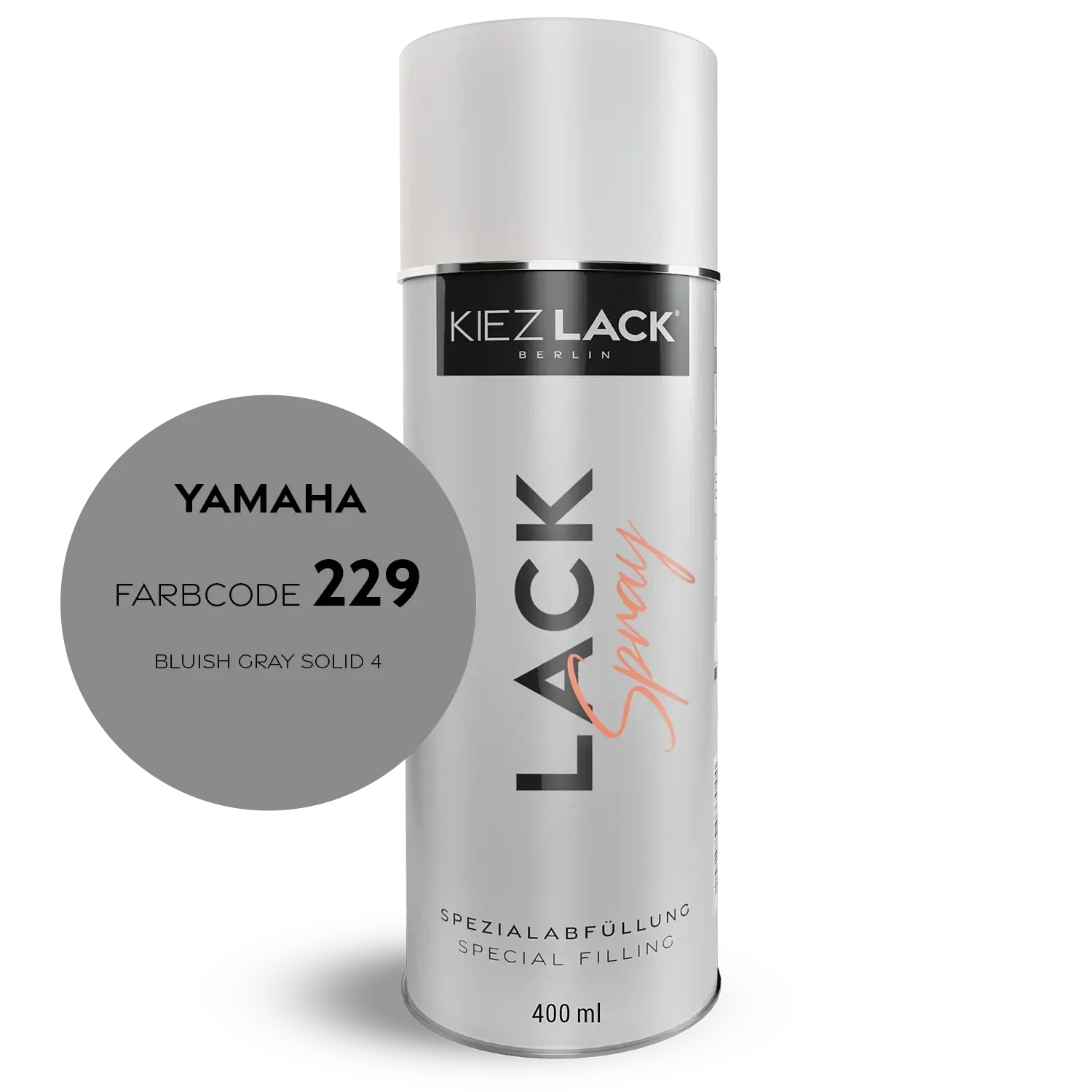 Kiezlack 1K Motorradlack Spraydose Yamaha 229 BLUISH GRAY SOLID 4