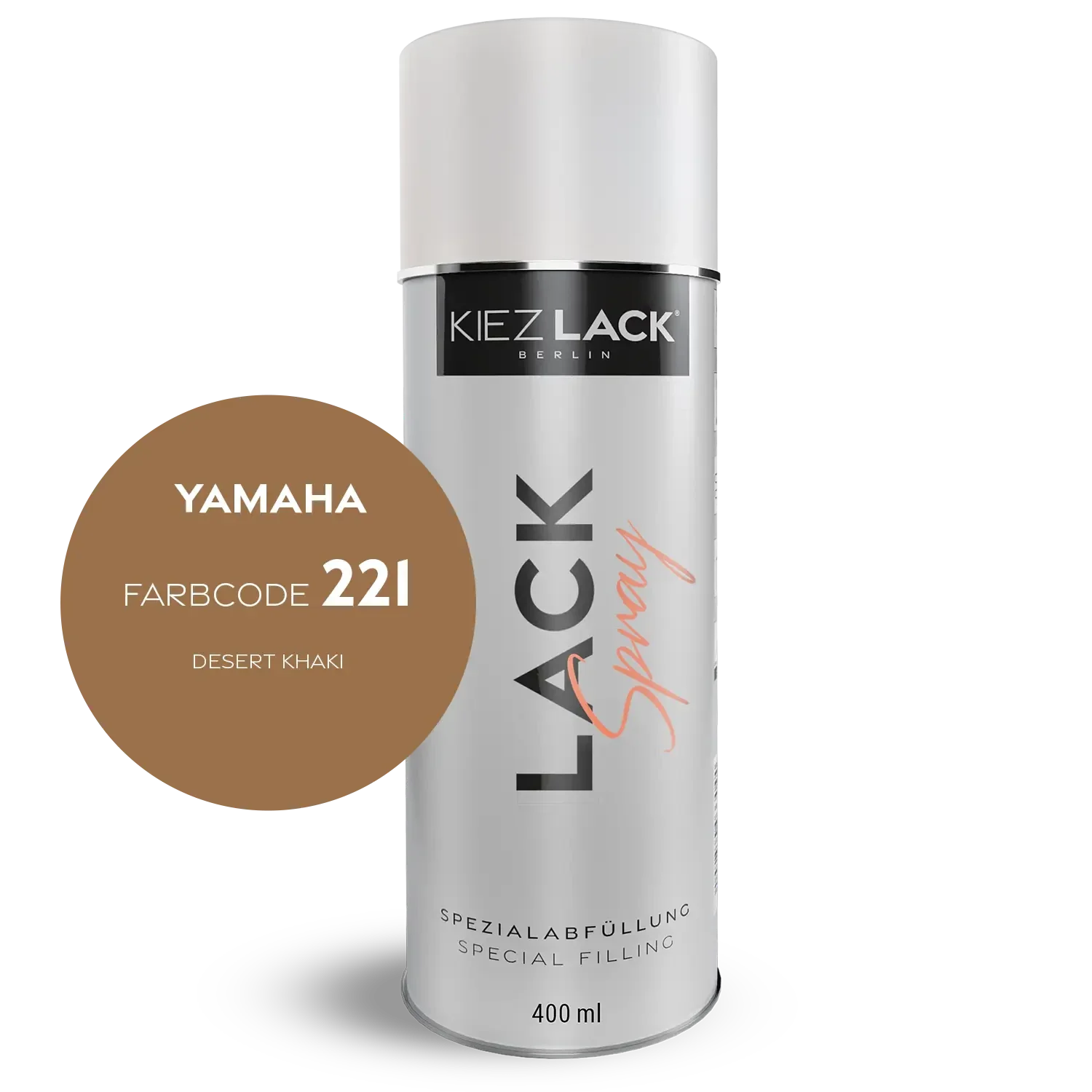 Kiezlack 1K Motorradlack Spraydose Yamaha 221 DESERT KHAKI