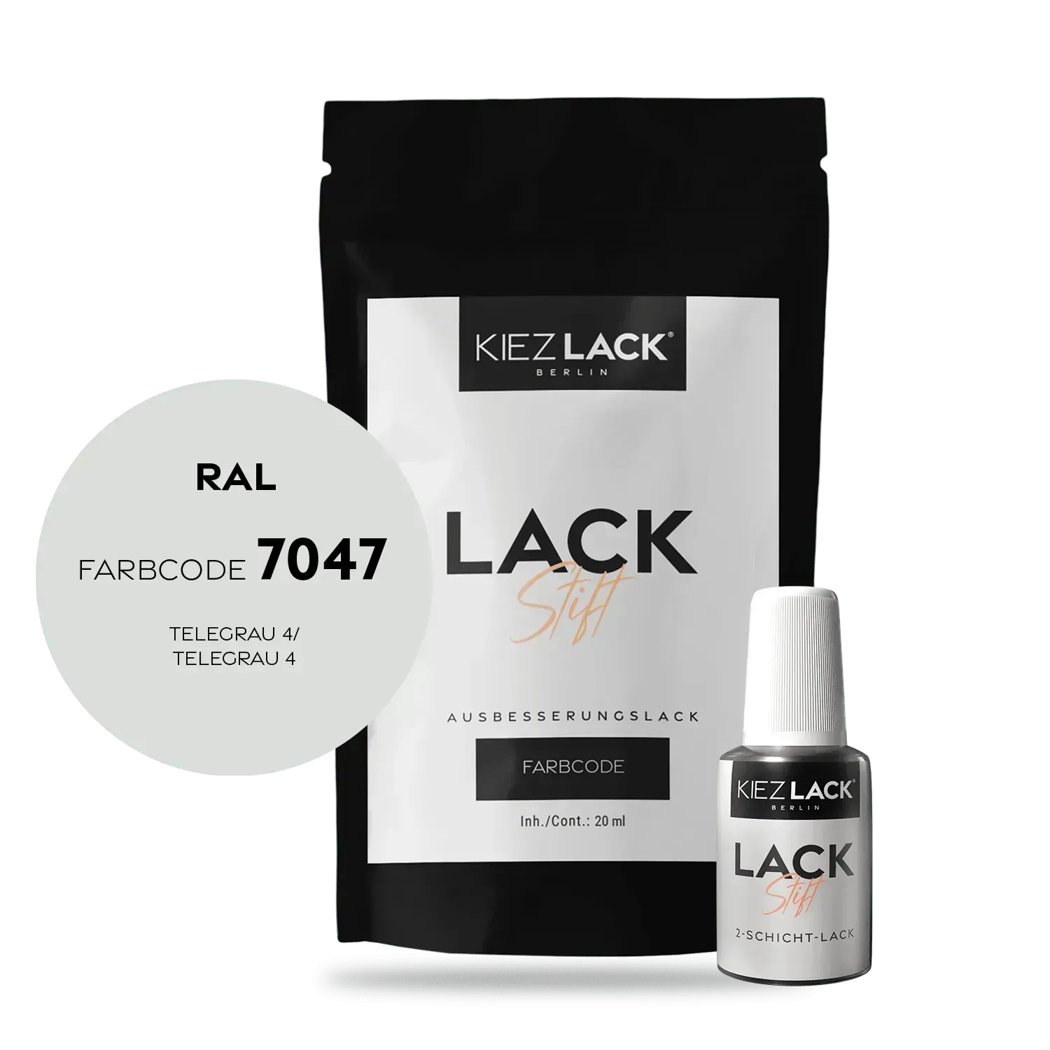 Autolack Lackstift RAL 7047 TELEGRAU 4 - Kiezlack