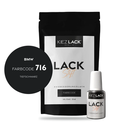 Kiezlack Motorradlack Lackstift BMW 153 TIEFSCHWARZ