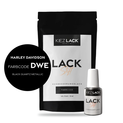 Kiezlack Motorradlack Lackstift Harley Davidson DWE BLACK QUARTZ METALLIC
