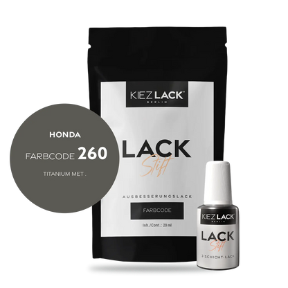 Kiezlack Motorradlack Lackstift Honda 260 TITANIUM MET .