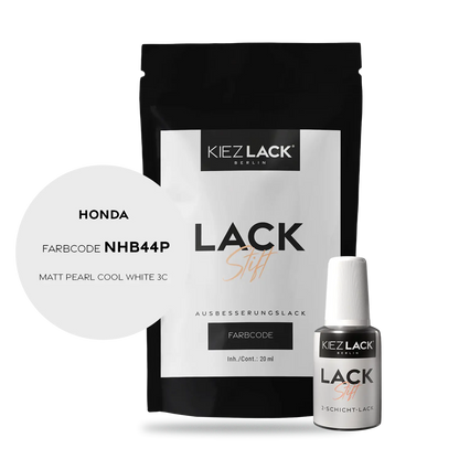 Kiezlack Motorradlack Lackstift Honda NHB44P MATT PEARL COOL WHITE 3C
