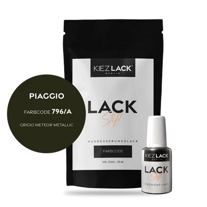 Kiezlack Motorradlack Lackstift Piaggio 796/A GRIGIO METEOR METALLIC