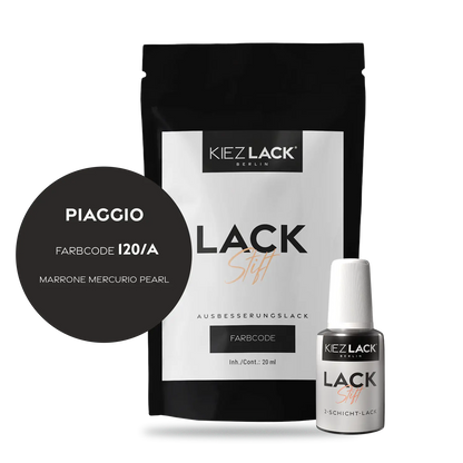 Kiezlack Motorradlack Lackstift Piaggio 120/A MARRONE MERCURIO PEARL