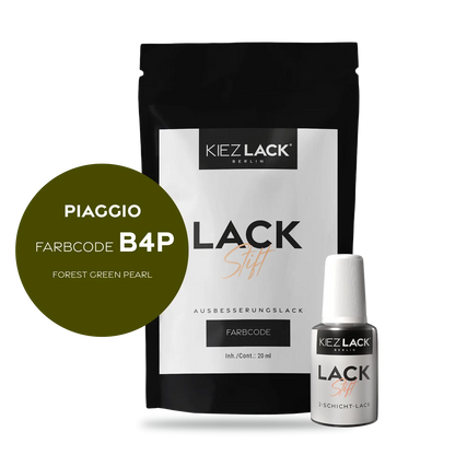 Kiezlack Motorradlack Lackstift Piaggio B4P FOREST GREEN PEARL