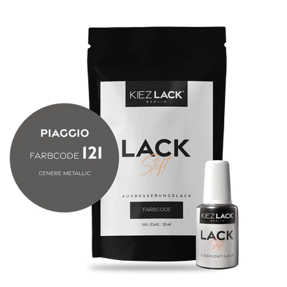 Kiezlack Motorradlack Lackstift Piaggio 121 CENERE METALLIC