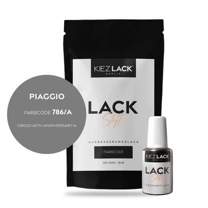 Kiezlack Motorradlack Lackstift Piaggio 786/A GRIGIO 60TH ANNIVERSARY-A