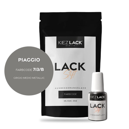 Kiezlack Motorradlack Lackstift Piaggio 713/B GRIGIO MEDIO METALLIC