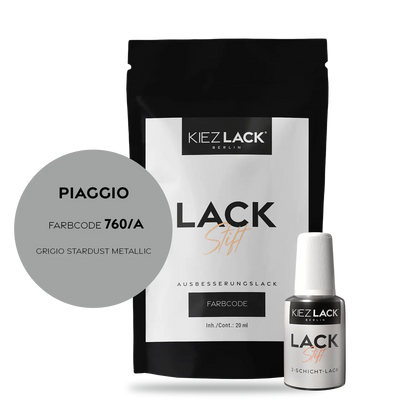 Kiezlack Motorradlack Lackstift Piaggio 760/A GRIGIO STARDUST METALLIC